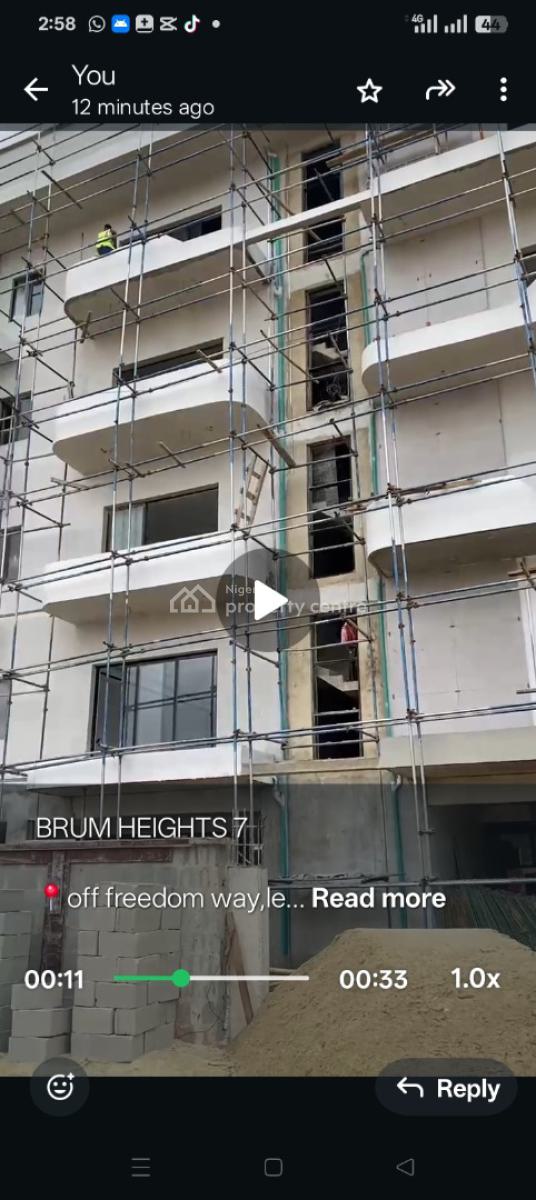 2 Bedroom Luxurious  Apartments with C of O in a Fast Growing Area, Off Freedom Way, Lekki Forshore Brum Height 7, Lekki Phase 1, Lekki, Lagos, Block of Flats for Sale