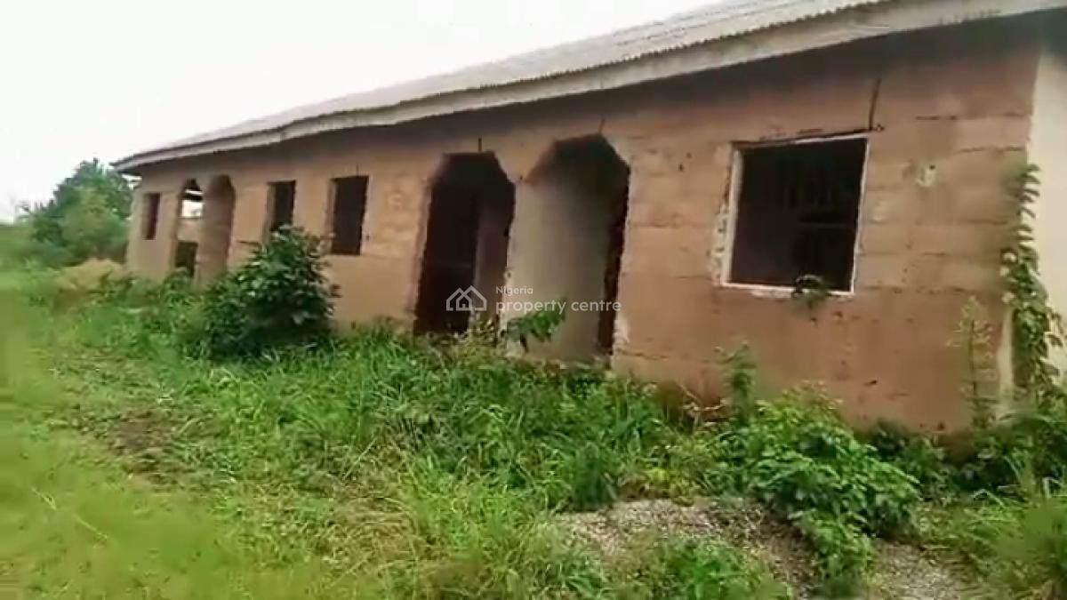Decent 4 Mini Bedroom Flat Self Contained, Kajola, Close to Train Station, Ifo, Ogun, House for Sale