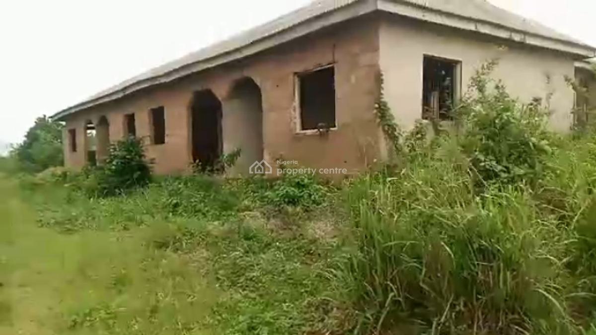 Decent 4 Mini Bedroom Flat Self Contained, Kajola, Close to Train Station, Ifo, Ogun, House for Sale