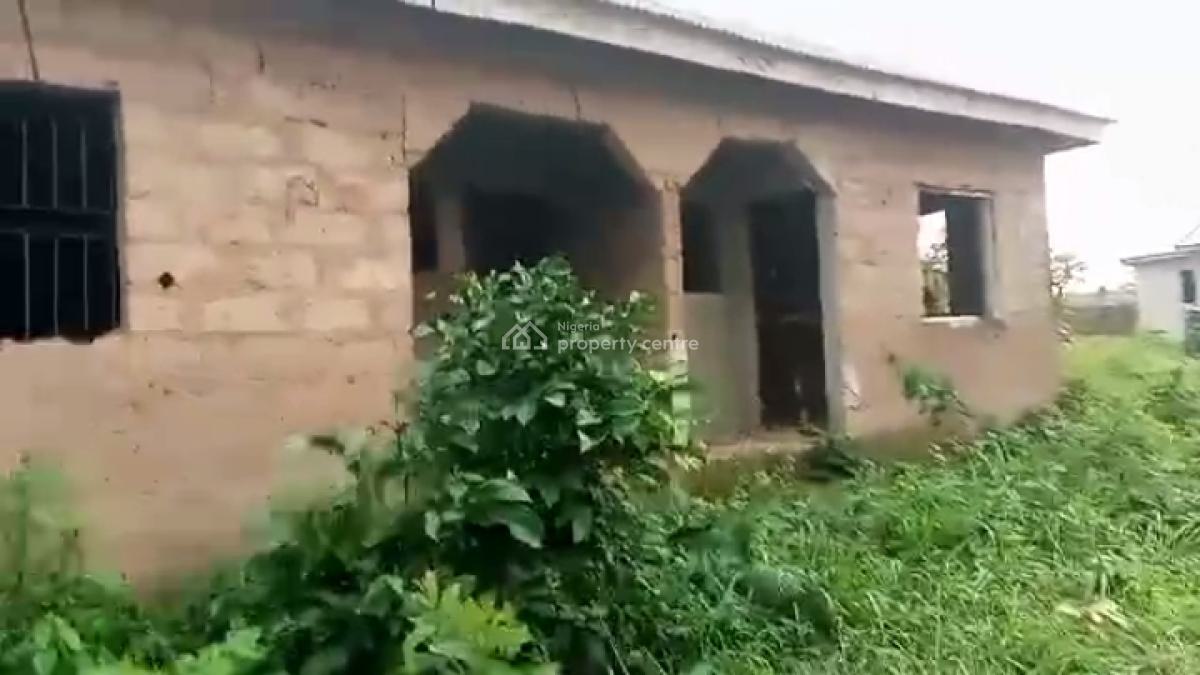 Decent 4 Mini Bedroom Flat Self Contained, Kajola, Close to Train Station, Ifo, Ogun, House for Sale