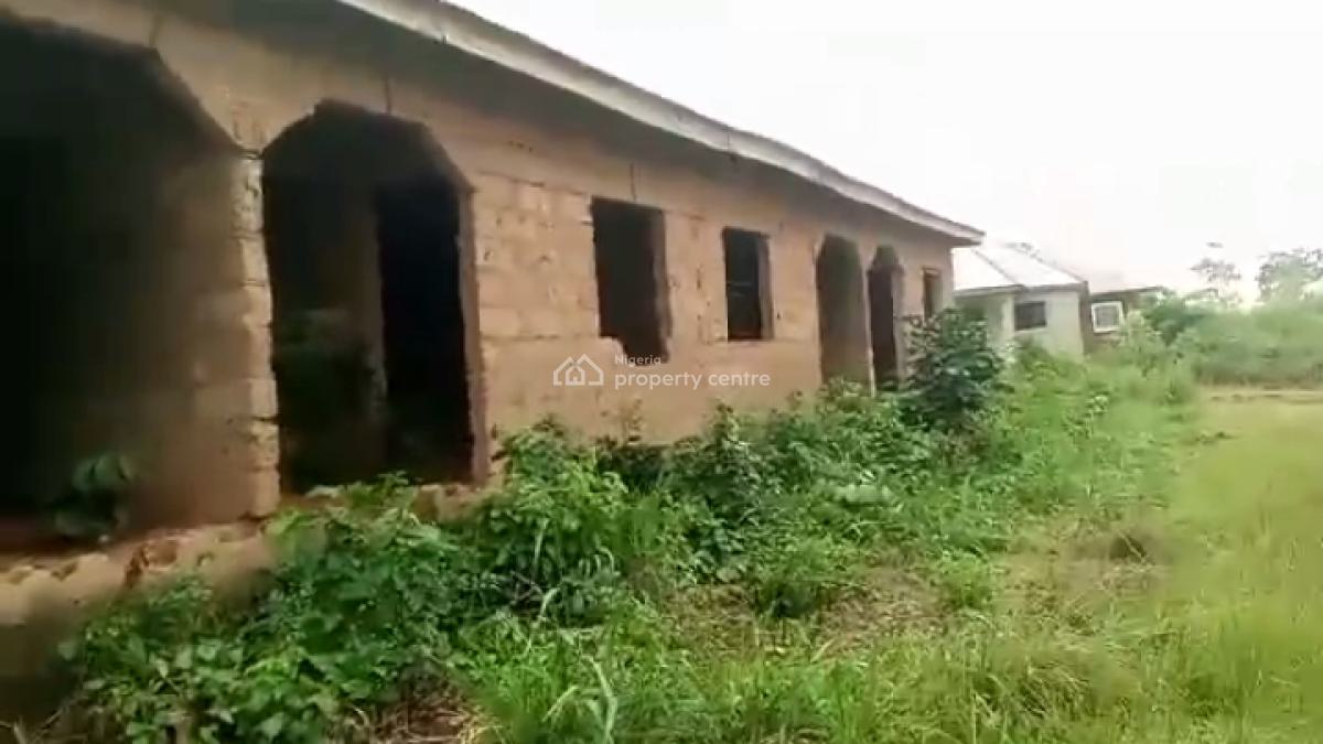 Decent 4 Mini Bedroom Flat Self Contained, Kajola, Close to Train Station, Ifo, Ogun, House for Sale