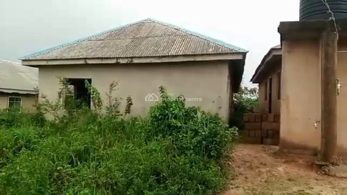 Decent 4 Mini Bedroom Flat Self Contained, Kajola, Close to Train Station, Ifo, Ogun, House for Sale