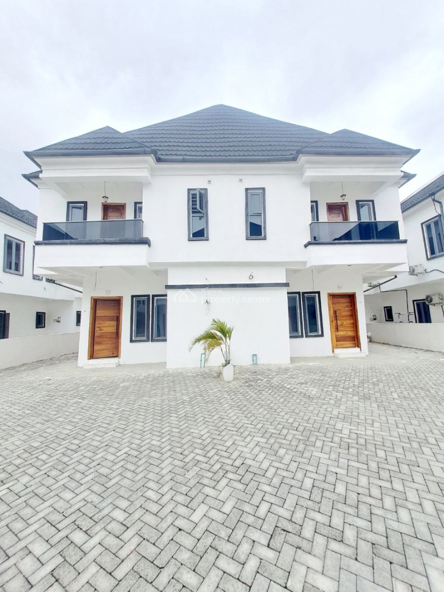 Newly Built 4 Bedroom Semi-detached with Bq and Pool, Ikota, Lekki, Lagos, Semi-detached Duplex for Rent