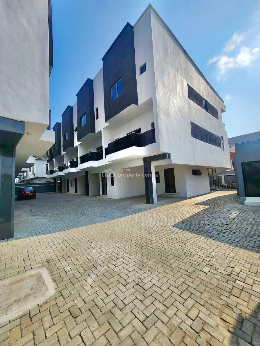 Newly Built 3 Bedroom Terrace Duplex with Bq, Agungi, Lekki, Lagos, Terraced Duplex for Rent