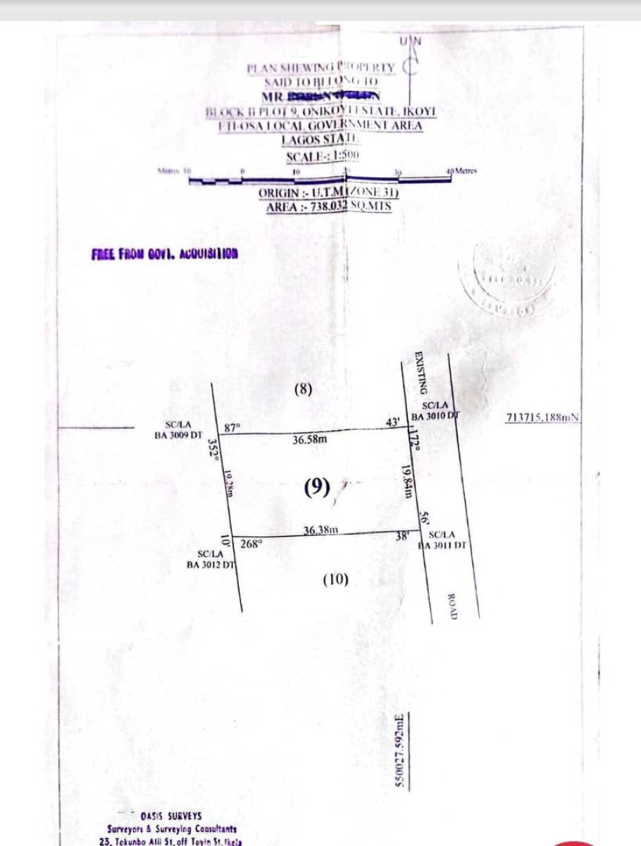 750 Sqm of Land, Mojisola Onikoyi Estate,off Banana Island Road Ikoyi., Ikoyi, Lagos, Land for Sale