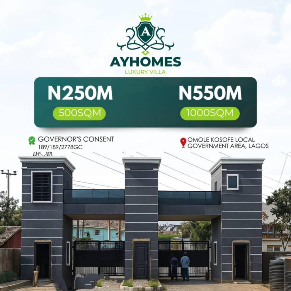 Land in a Prime Location with Governors Consent, Luxury Villa Strategically Positioned at Omole Kosofe Local Government, Omole Phase 2, Ikeja, Lagos, Commercial Land for Sale