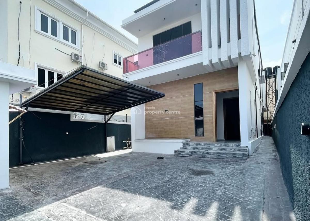 Self-serviced, Come with Your Own Generator 5 Bedroom En-suite Detache, Before Chevron Drive, Osapa, Lekki, Lagos, House for Rent