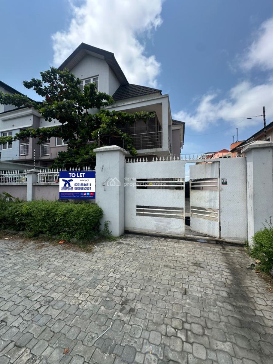 Five Bedroom Semi Detached House with One Room Boys Quarters, Lekki Phase 1, Lekki, Lagos, Semi-detached Duplex for Rent