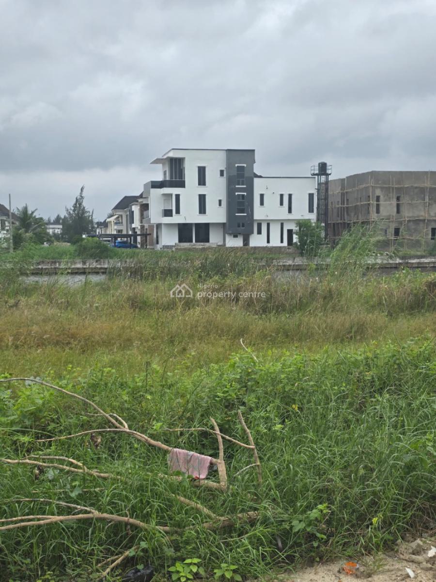 2 Plots of Land Measuring 1200sqm. (waterfront) in a Serene Estate, Buenevista Estate, Orchid Road,  Lekki, Lekki, Lagos, Residential Land for Sale