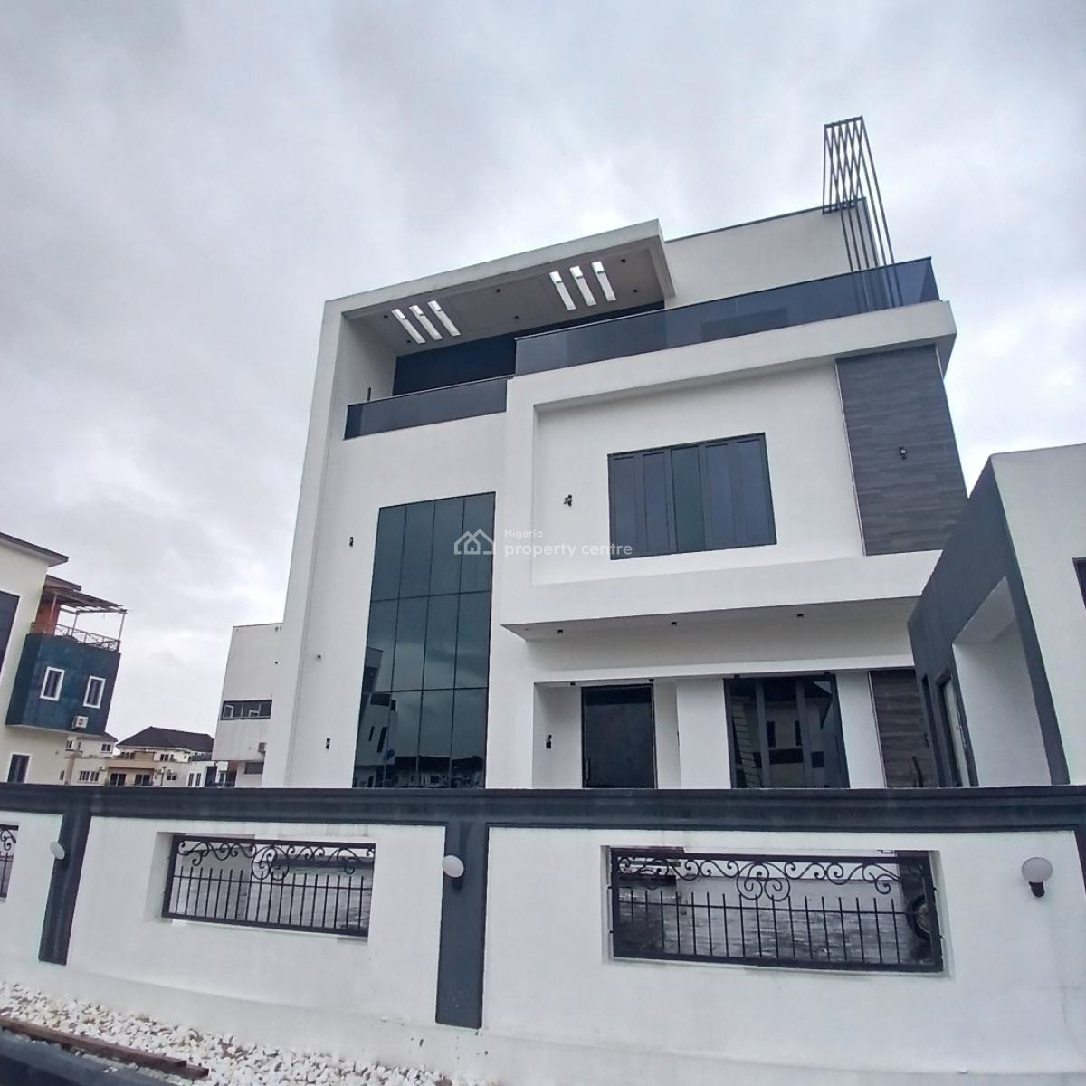 Gigantic 6 Bedroom Detached Duplex with Private Elevator,rooftop Terra, Pinnock Beach Estate, Osapa, Lekki, Lagos, Detached Duplex for Sale