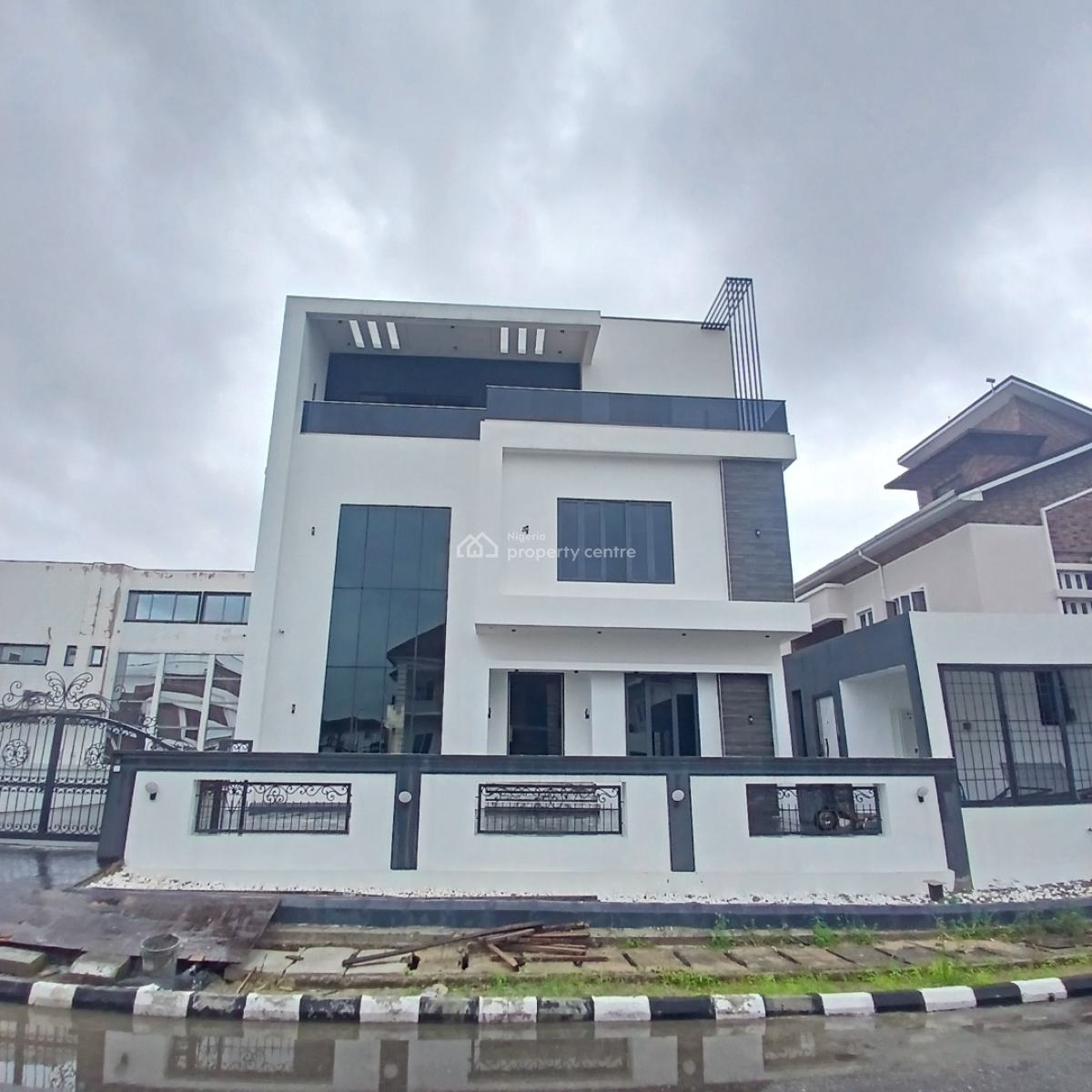 Gigantic 6 Bedroom Detached Duplex with Private Elevator,rooftop Terra, Pinnock Beach Estate, Osapa, Lekki, Lagos, Detached Duplex for Sale