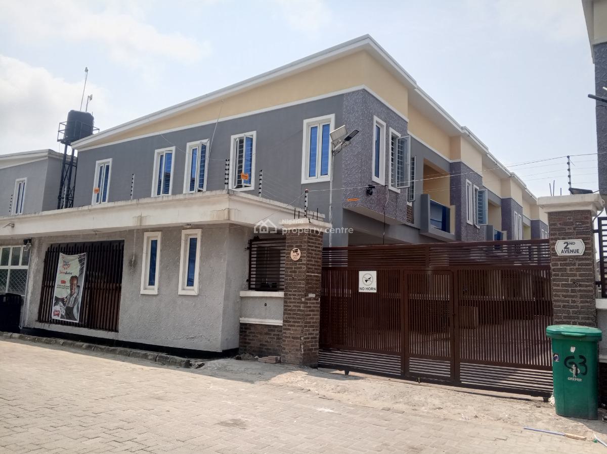 4 Bedroom Terrace for Lease, Creek Avenue Ikota Bridge, Ikota, Lekki, Lagos, Terraced Duplex for Rent