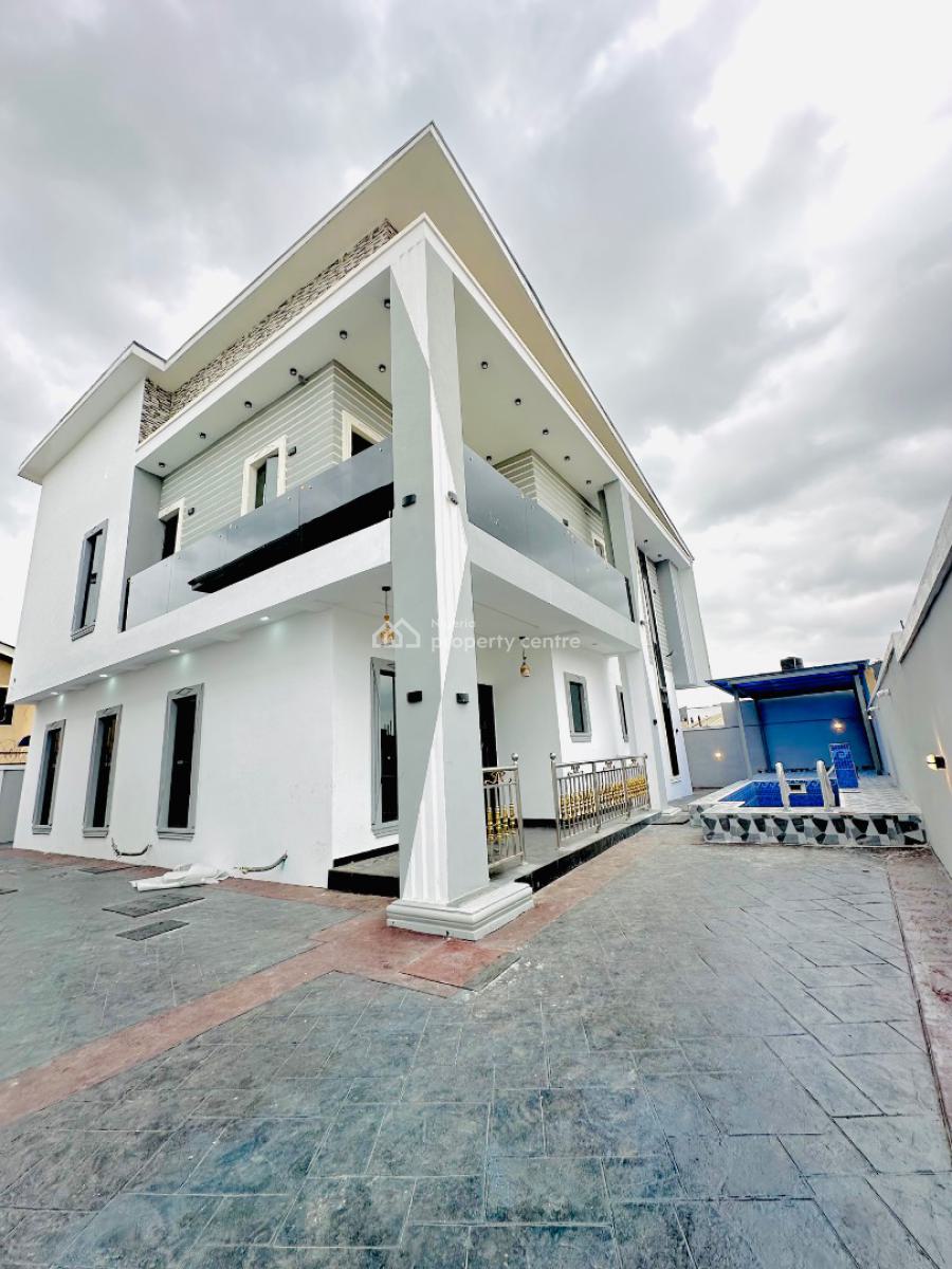 Spaciously 5 Bedroom Detached Duplex with Bq and Swimming Pool, Gbagada, Lagos, Detached Duplex for Sale