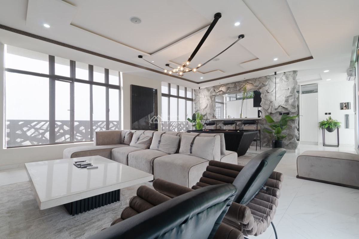 Luxury 3bedroom Penthouse with Private Pool and Cinema, Palm Spring, Ikate, Lekki, Lagos, Detached Bungalow Short Let