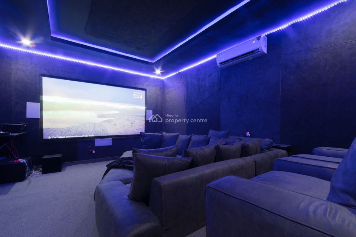 Luxury 3bedroom Penthouse with Private Pool and Cinema, Palm Spring, Ikate, Lekki, Lagos, Detached Bungalow Short Let