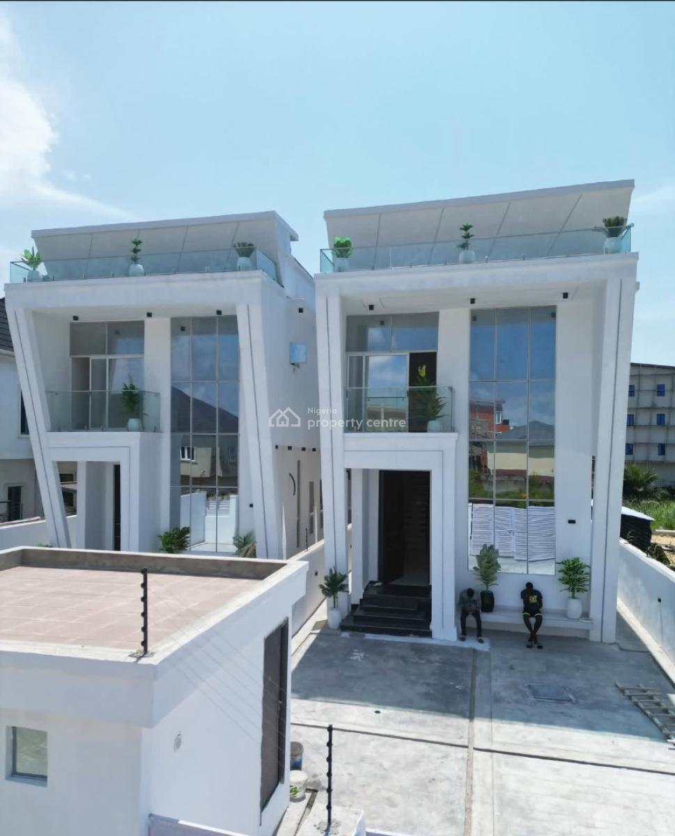Luxury 5 Bedroom  Detached  Smart Home with Swimming Pool,fountain, Bq, Off Aro, Ologolo, Lekki, Lagos, Detached Duplex for Sale