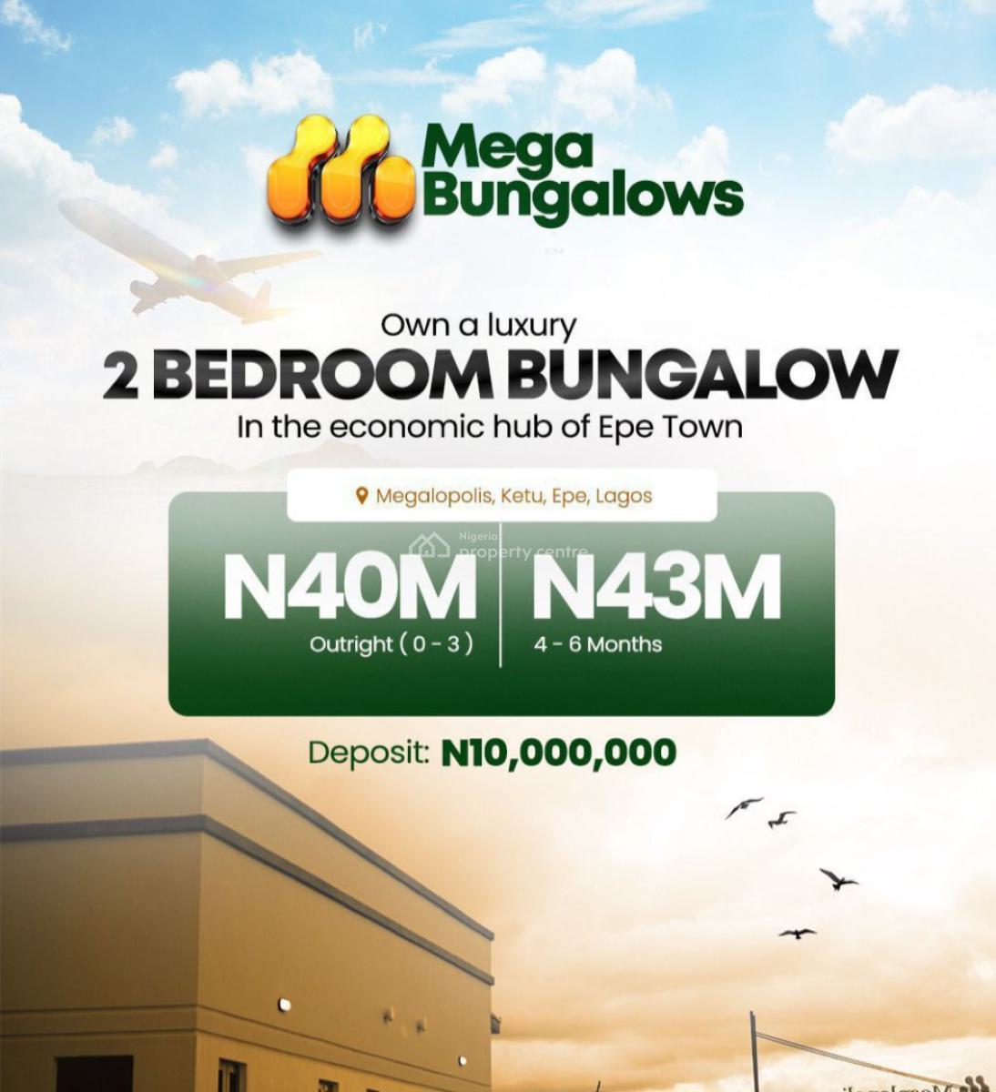 3 Bedroom Fully-detached Bungalows in Epe Lagos, Ketu-epe, Epe, Lagos, Detached Bungalow for Sale