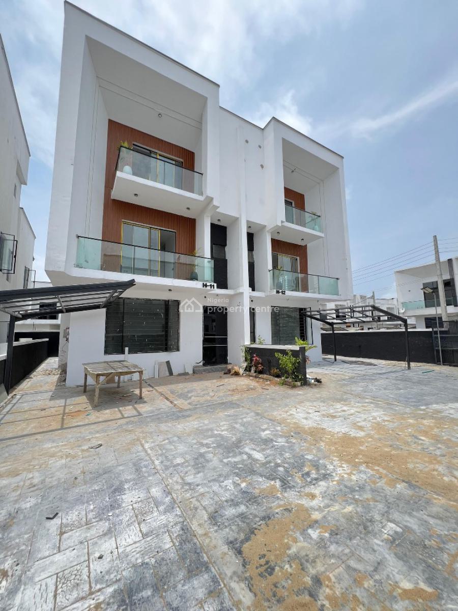 Contemporary 4 Bedroom Semi Detached Duplex with Bq, Orchid, Lekki, Lagos, Semi-detached Duplex for Sale