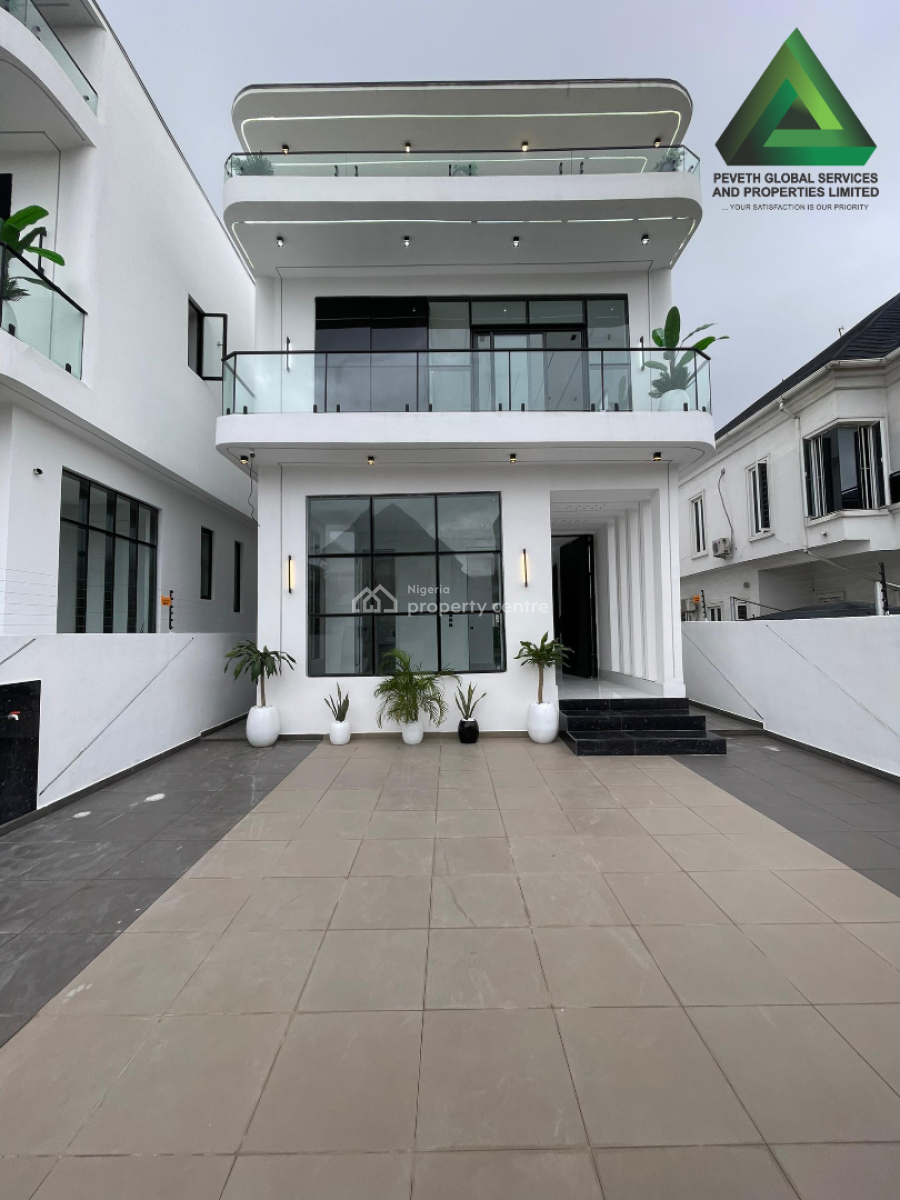 Luxury 5 Bedroom Fully Detached Duplex + Swiming Pool, Cinema, Gym, Bq, Chevron Tollgate, Lekki, Lagos, Detached Duplex for Sale