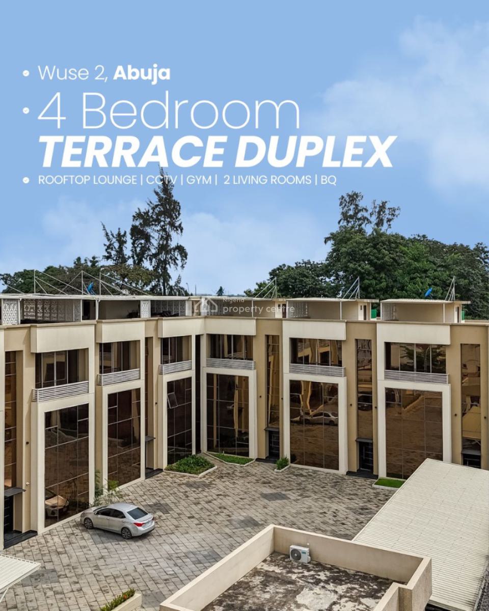 4 Bedroom Terrace Duplex, Wuse 2, Abuja, Terraced Duplex for Rent