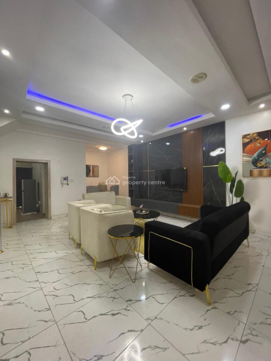 Beautiful and Furnished to Taste 4bedroom Terrace Duplex with Bq,gym., Chevron, Lekki, Lagos, Terraced Duplex for Sale