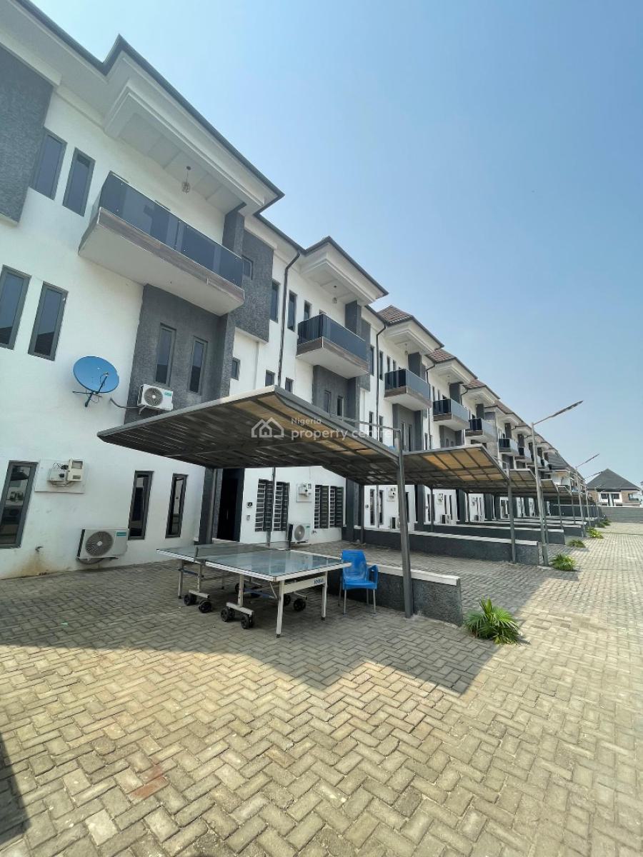 Beautiful and Furnished to Taste 4bedroom Terrace Duplex with Bq,gym., Chevron, Lekki, Lagos, Terraced Duplex for Sale