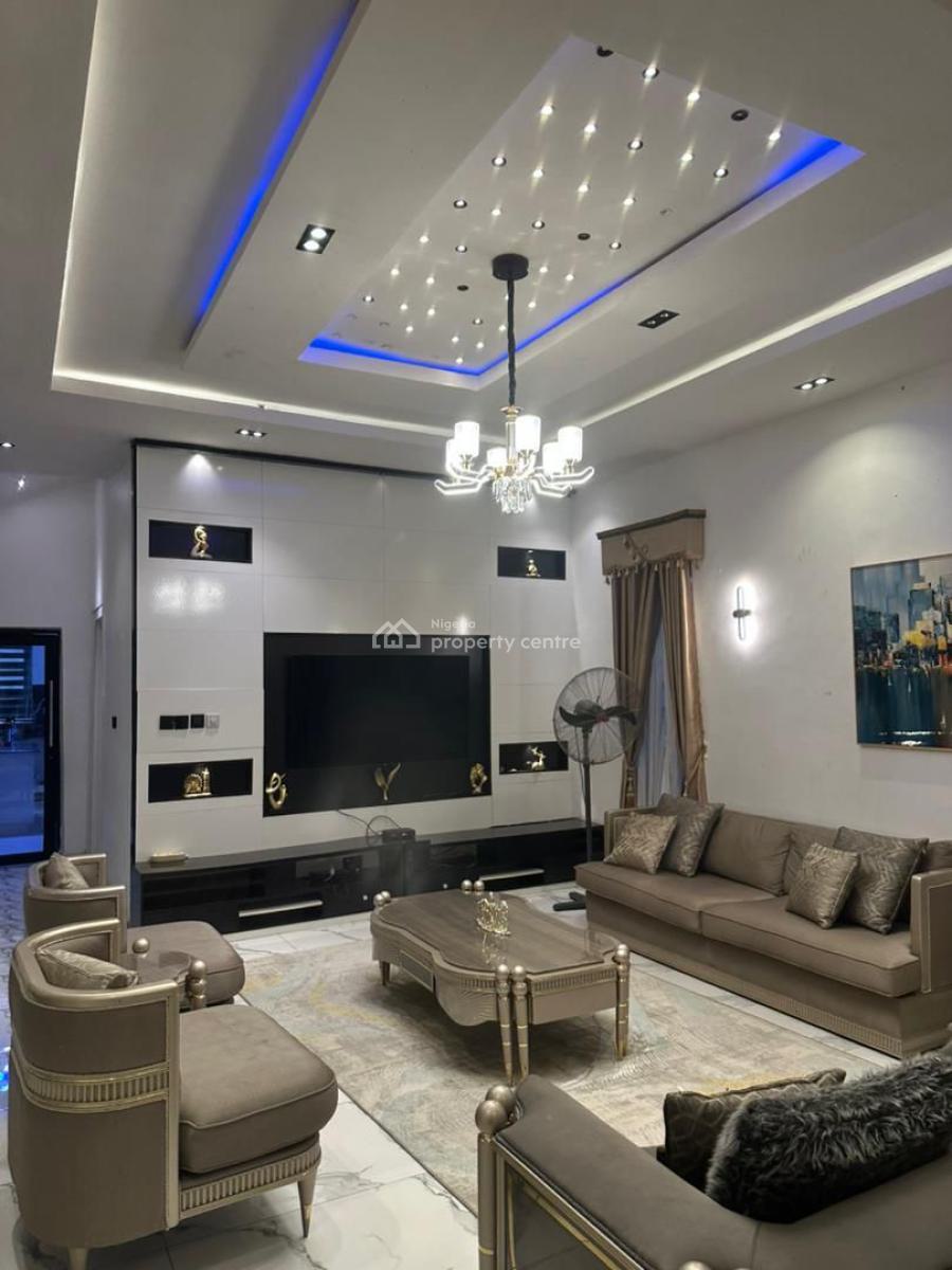 Fully Furnished 4 Bedroom Detached Duplex + Bq, Lekki Palm City Estate, Ajah, Lagos, Detached Duplex for Sale