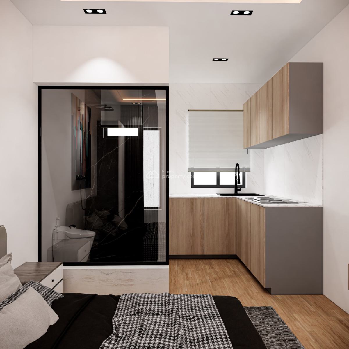 Fully Furnished Studio Apartment (outright Ownership), 21, Mafowuku Street, Off Sholanke Street, Akoka, Yaba, Lagos, Self Contain (single Rooms) for Sale