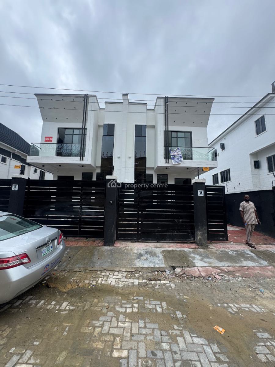 Luxury 4 Bedroom Semi Detached Duplex with Bq, Ikota, Lekki, Lagos, Semi-detached Duplex for Sale
