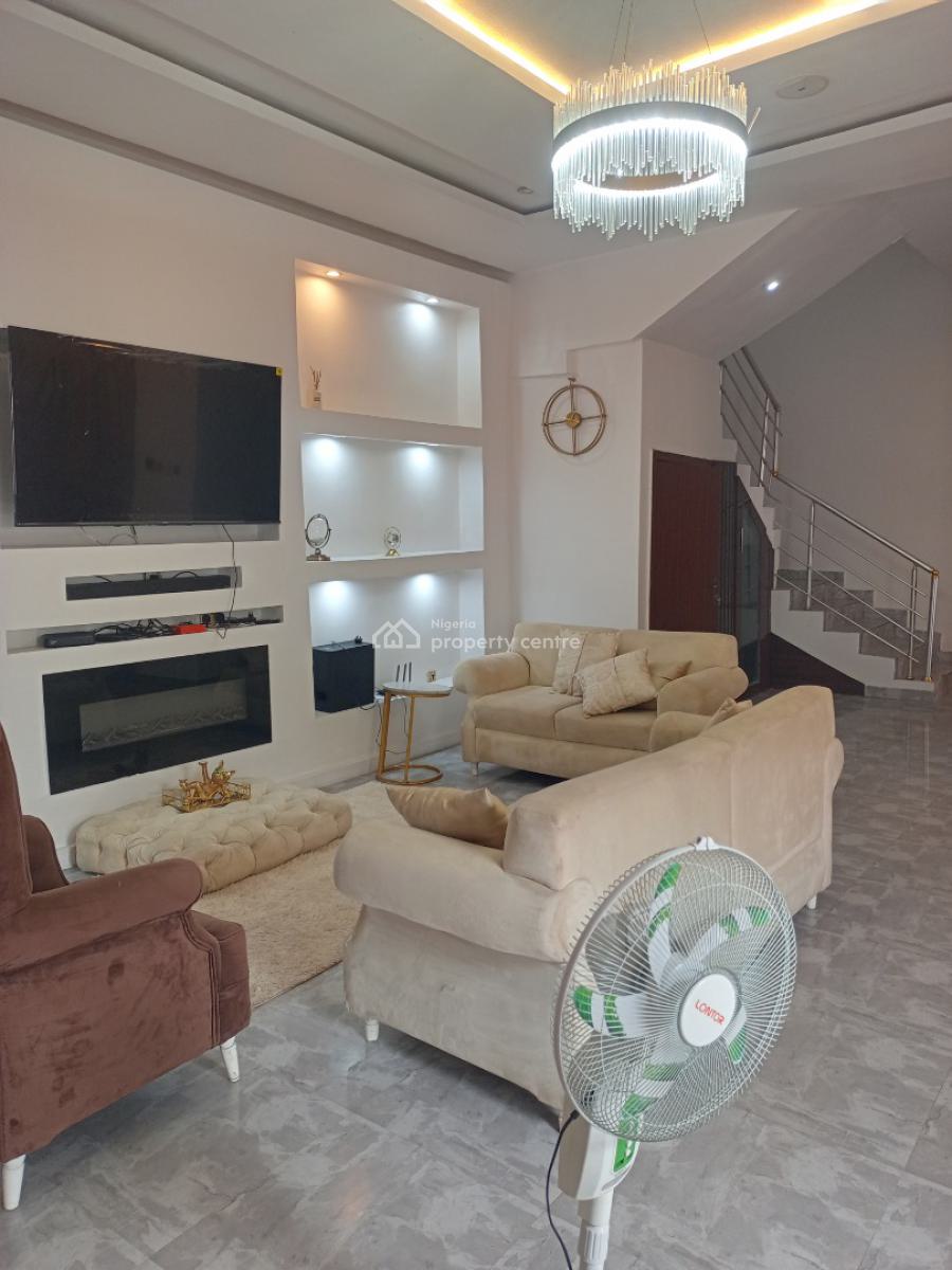 Fully Furnished 4 Bedroom Fully Detached Duplex with Gate House and Bq, Ikota Gra, Ikota, Lekki, Lagos, Detached Duplex for Rent