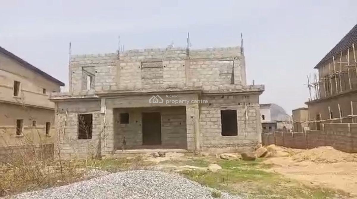 5 Bedroom Fully Detached Duplex Carcass, Seman Estate Distress Sale, Lugbe District, Abuja, Detached Duplex for Sale