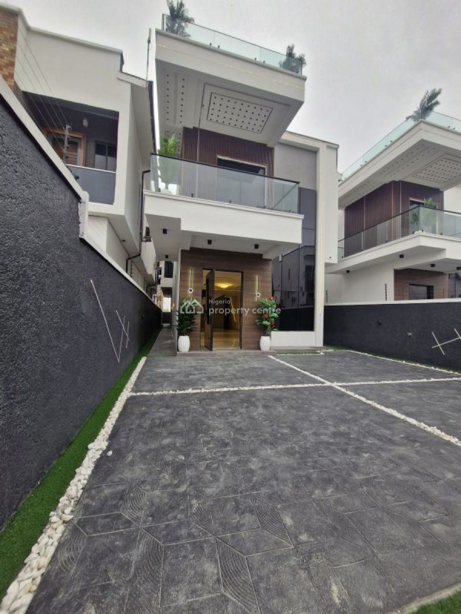 5 Bedroom Duplex with Bq and Pool, Lekki Palm City Estate, Ado, Ajah, Lagos, Detached Duplex for Sale