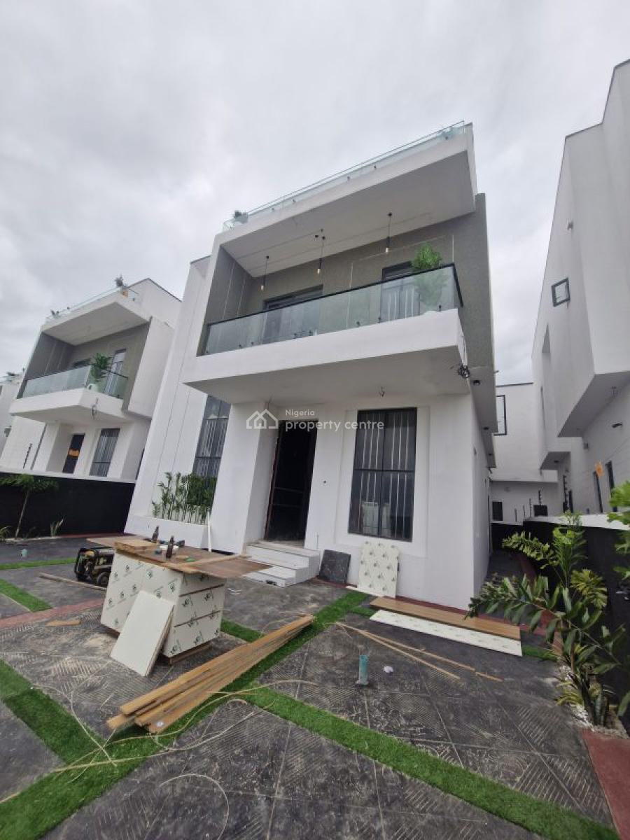 Waterview 4 Bedroom Luxury Duplex, Lekki Palm City, Ado, Ajah, Lagos, Detached Duplex for Sale
