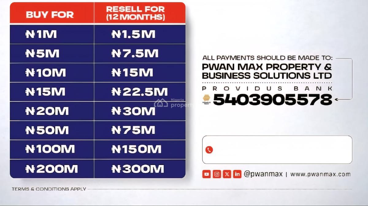Land Flipping/buy & Sell, Lekki, Lagos, Residential Land for Sale