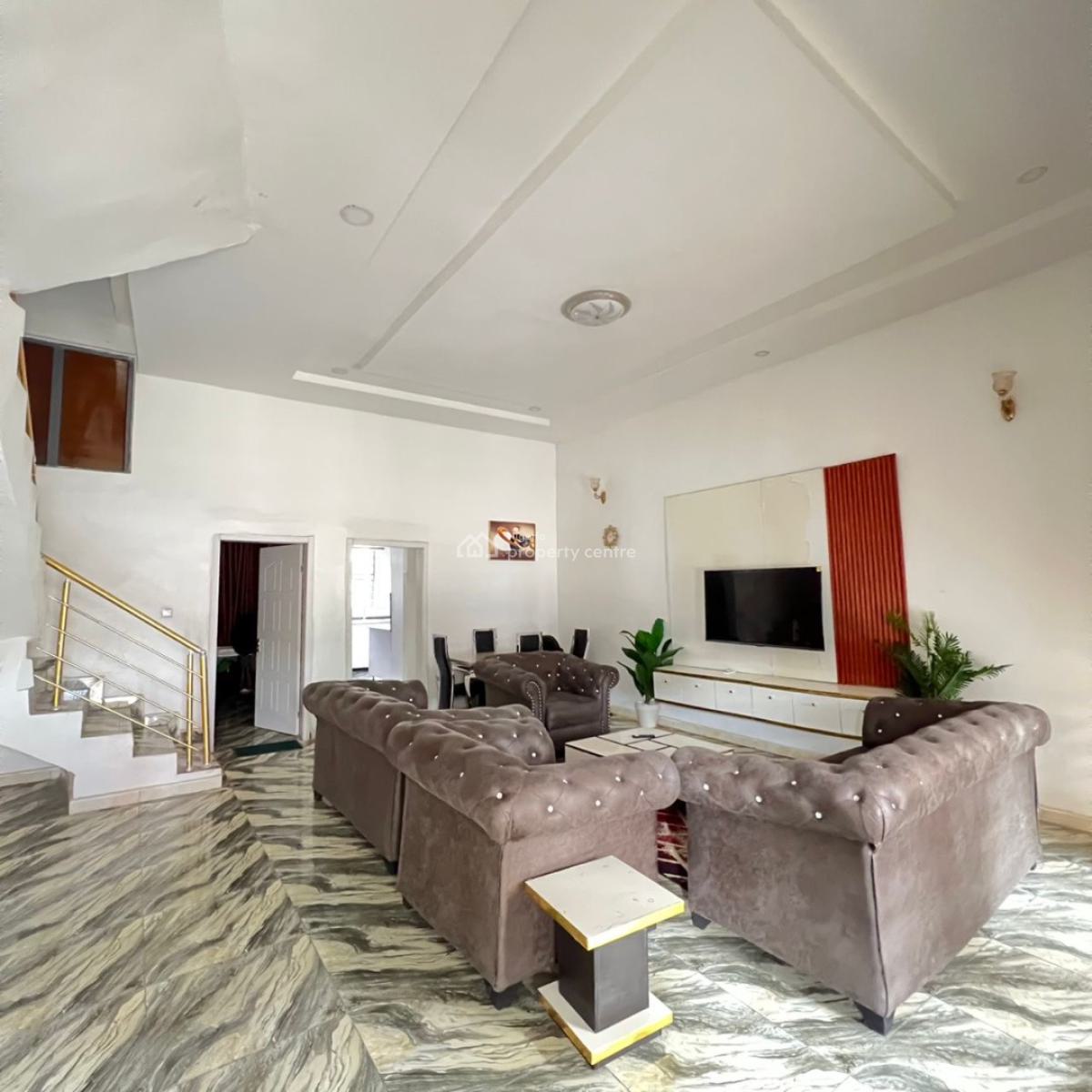 Furnished 4 Bedroom Semi Detached Duplex with Bq, Ikota, Lekki, Lagos, Semi-detached Duplex for Sale