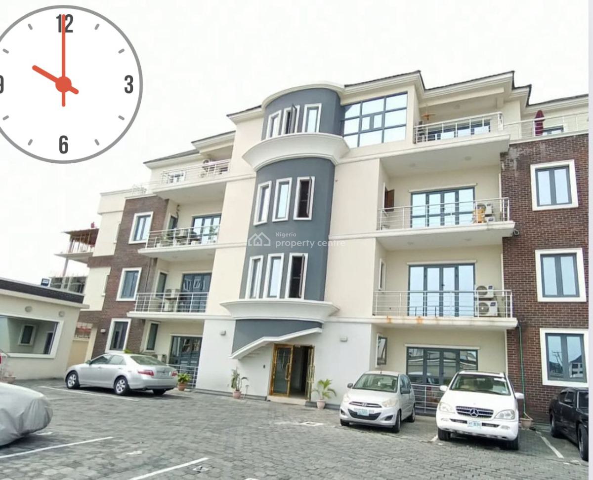 Fully Serviced 3 Bedroom Apartment with a Room Bq, Lekki Phase 1, Lekki, Lagos, Flat / Apartment for Rent