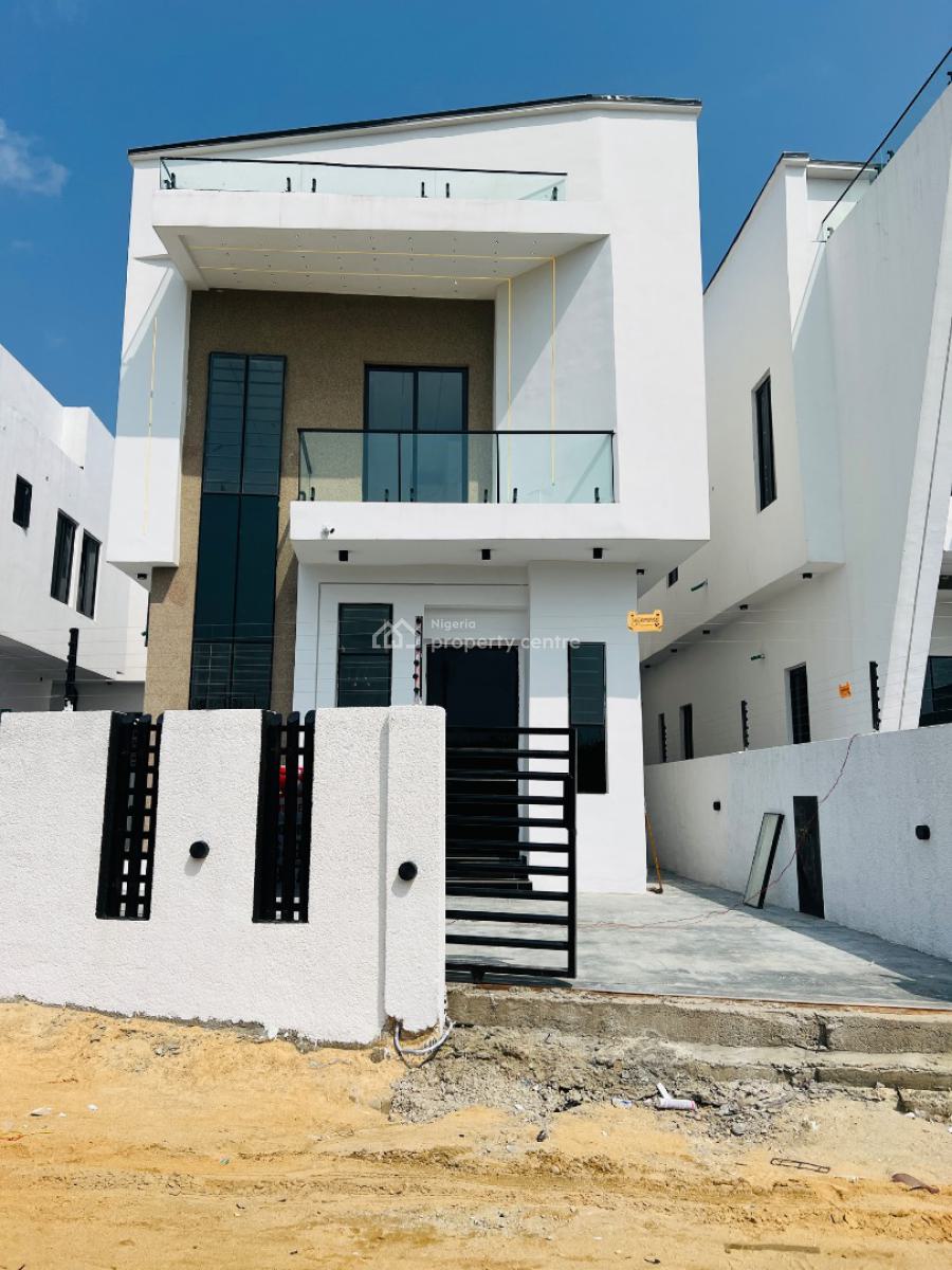 Exquisite 4 Bedroom Detached Duplex with a Bq in a Secured Estate, Lekki Palm City Estate, Ajah, Lagos, Detached Duplex for Sale
