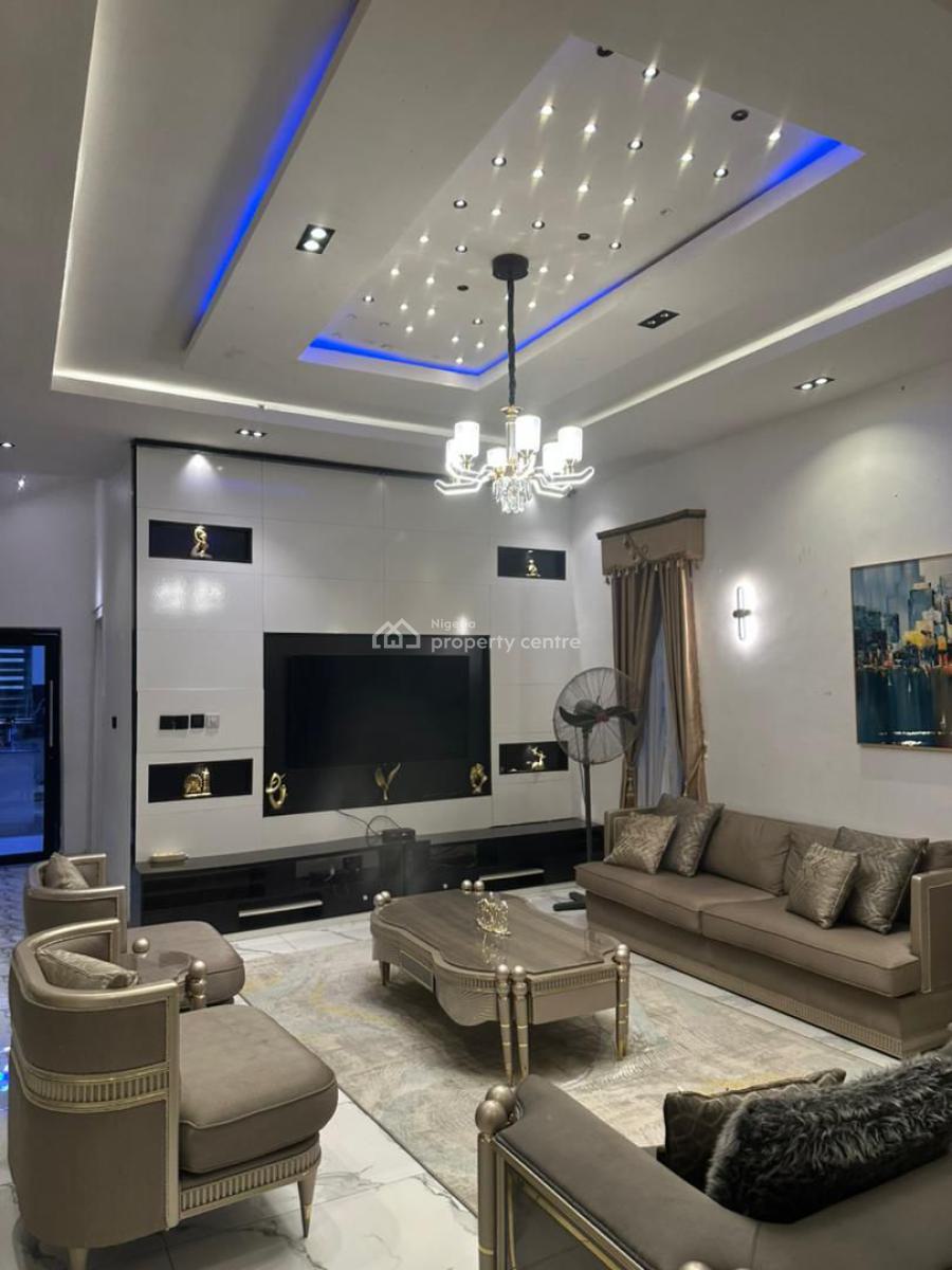 Fully Furnished 4 Bedroom Detached Duplex with Bq, Lekki Palm City, Ajah, Lagos, Detached Duplex for Sale