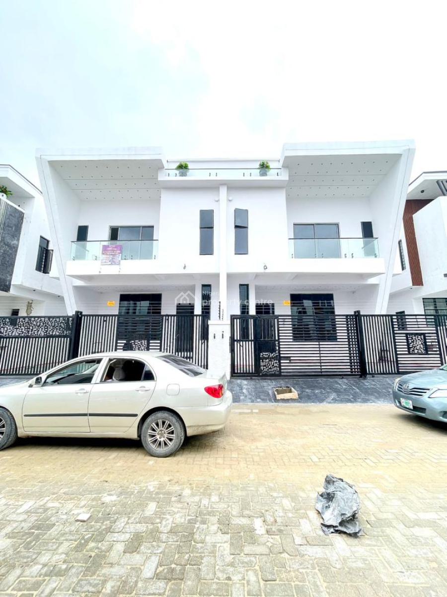 Newly Built 4 Bedroom Semi Detached Duplex with Bq in a Secured Estate, Ajah, Lekki, Lagos, Semi-detached Duplex for Sale
