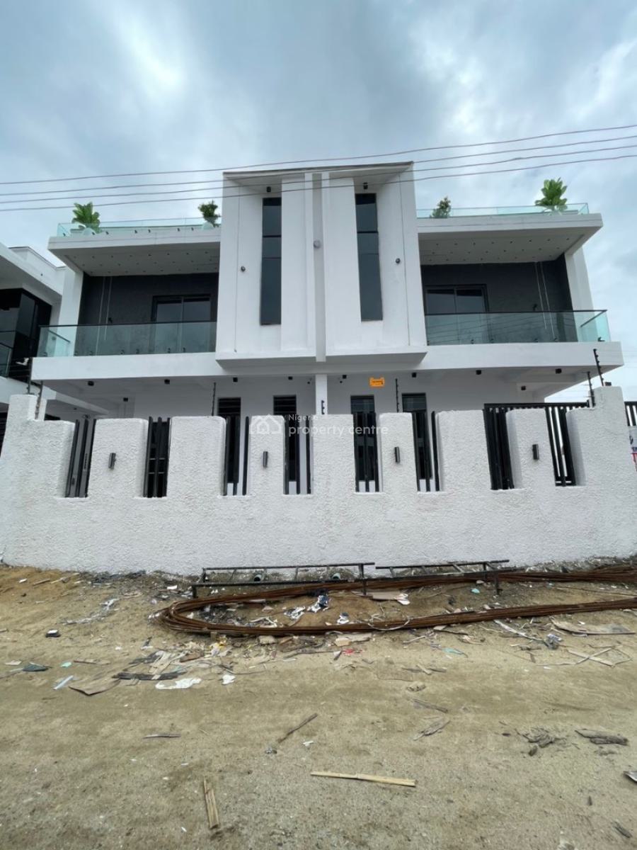 Newly Built 4 Bedroom Semi Detached Duplex with Bq in a Secure Estate, Ajah, Lekki, Lagos, Semi-detached Duplex for Sale