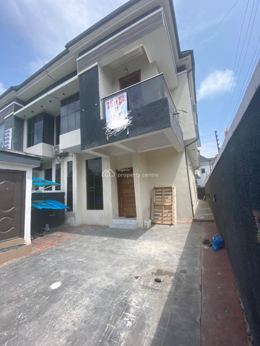 Luxury 4bedroom Semi Detached Duplex with Bq, Chevron Lekki, Lekki Phase 2, Lekki, Lagos, Semi-detached Duplex for Rent
