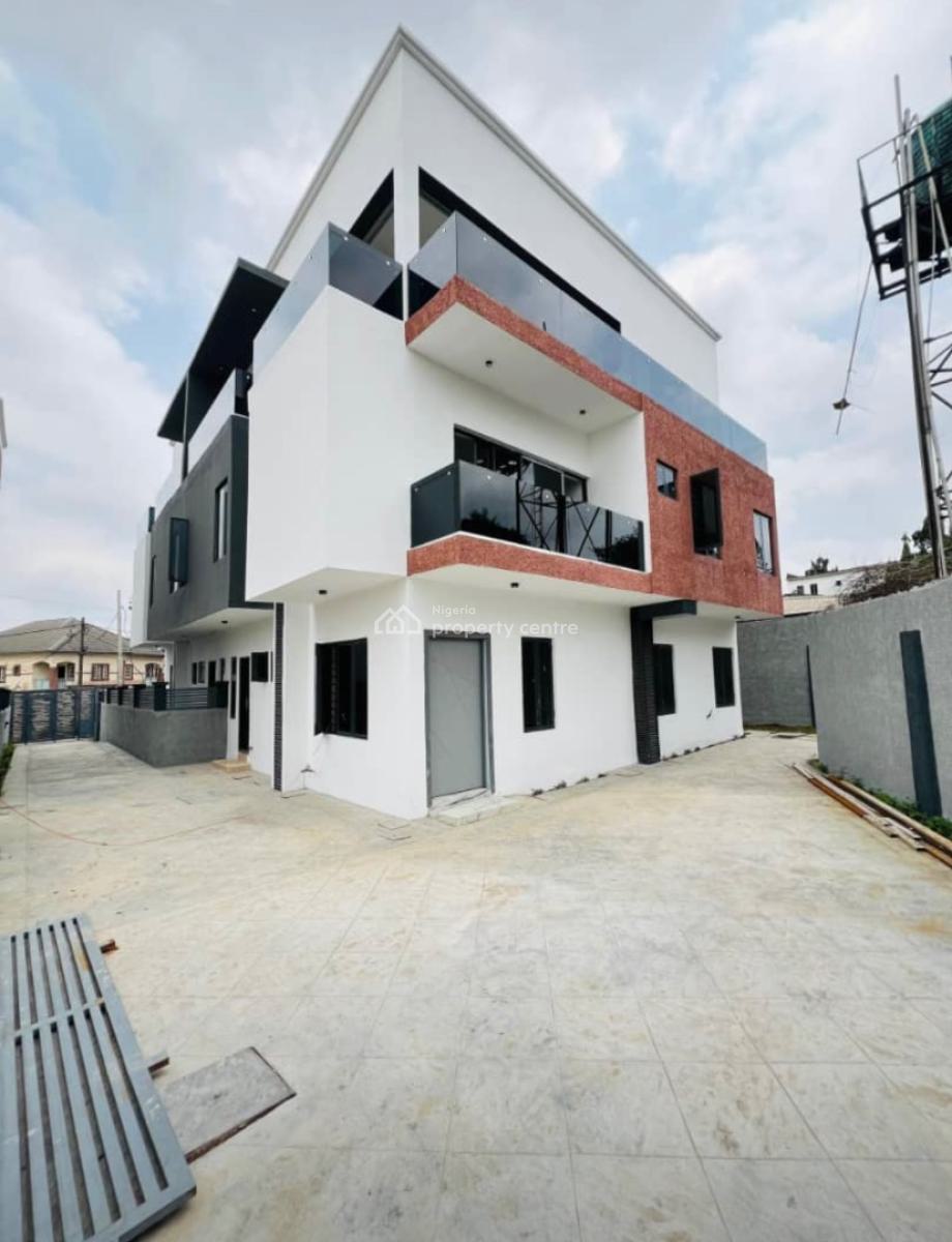 Newly Built 4bedroom Duplex, with a Room Bq, Secured Estate, Maryland, Lagos, Semi-detached Duplex for Sale