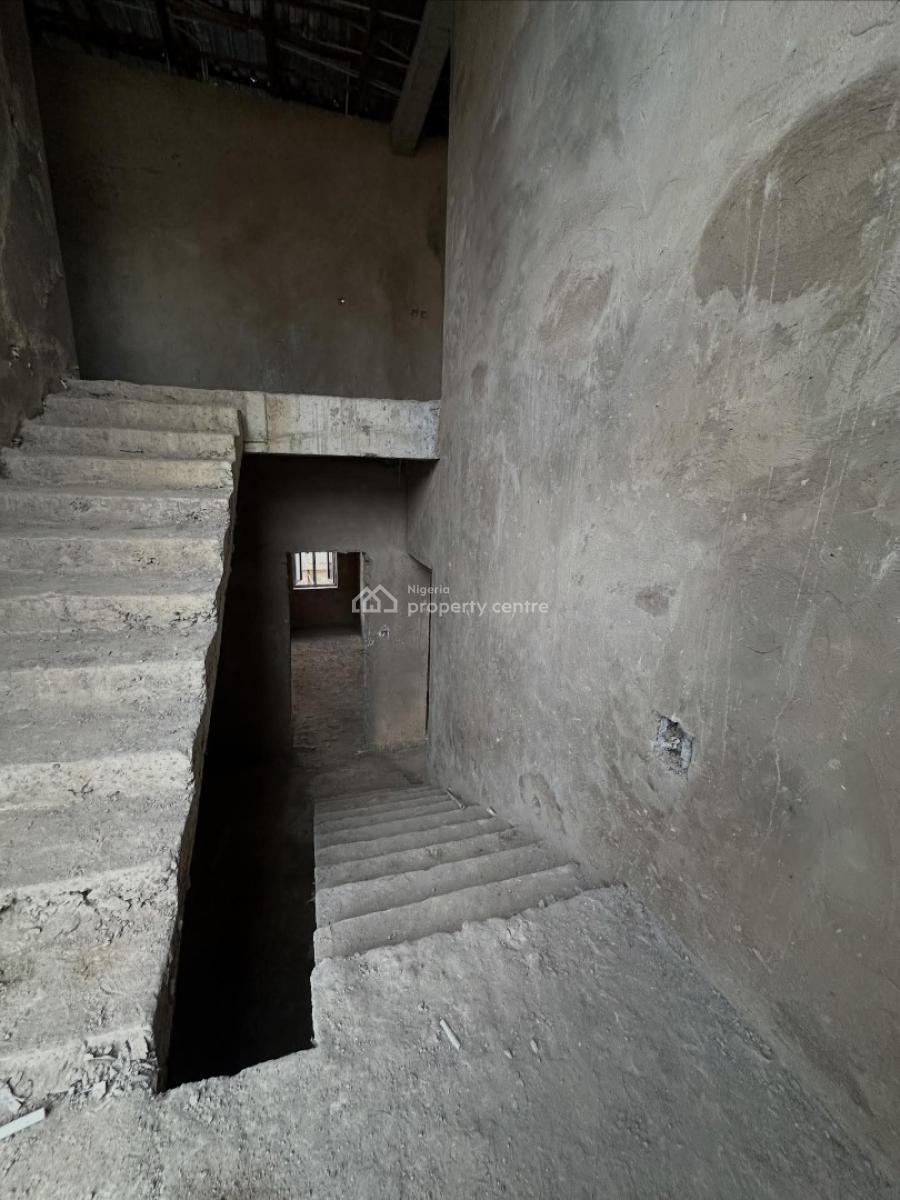 Solid Built 4 Bedroom Advance Carcass with Bq, Galadimawa, Abuja, Detached Duplex for Sale