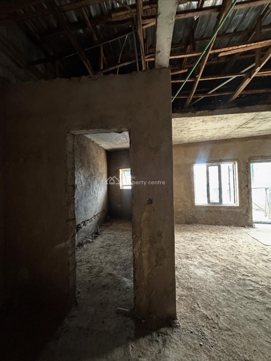 Solid Built 4 Bedroom Advance Carcass with Bq, Galadimawa, Abuja, Detached Duplex for Sale