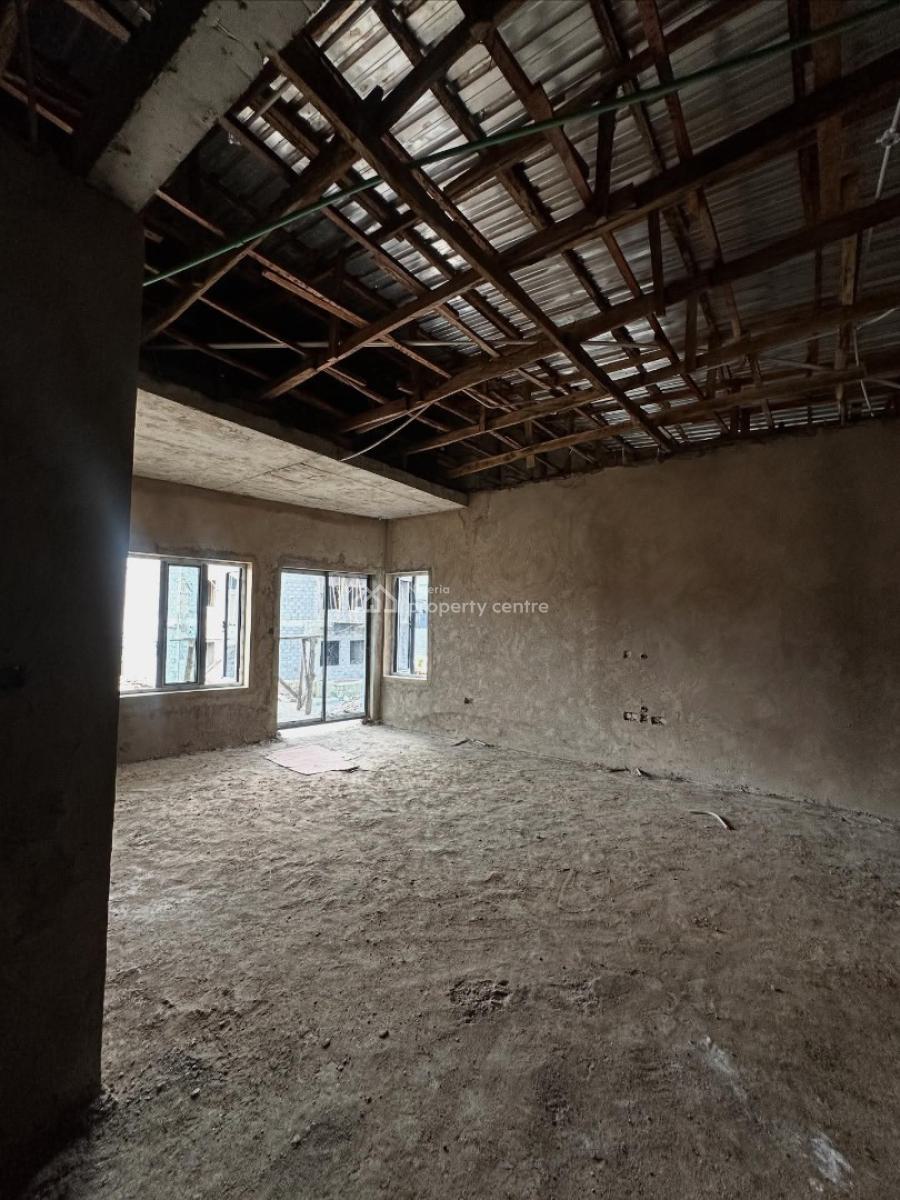 Solid Built 4 Bedroom Advance Carcass with Bq, Galadimawa, Abuja, Detached Duplex for Sale