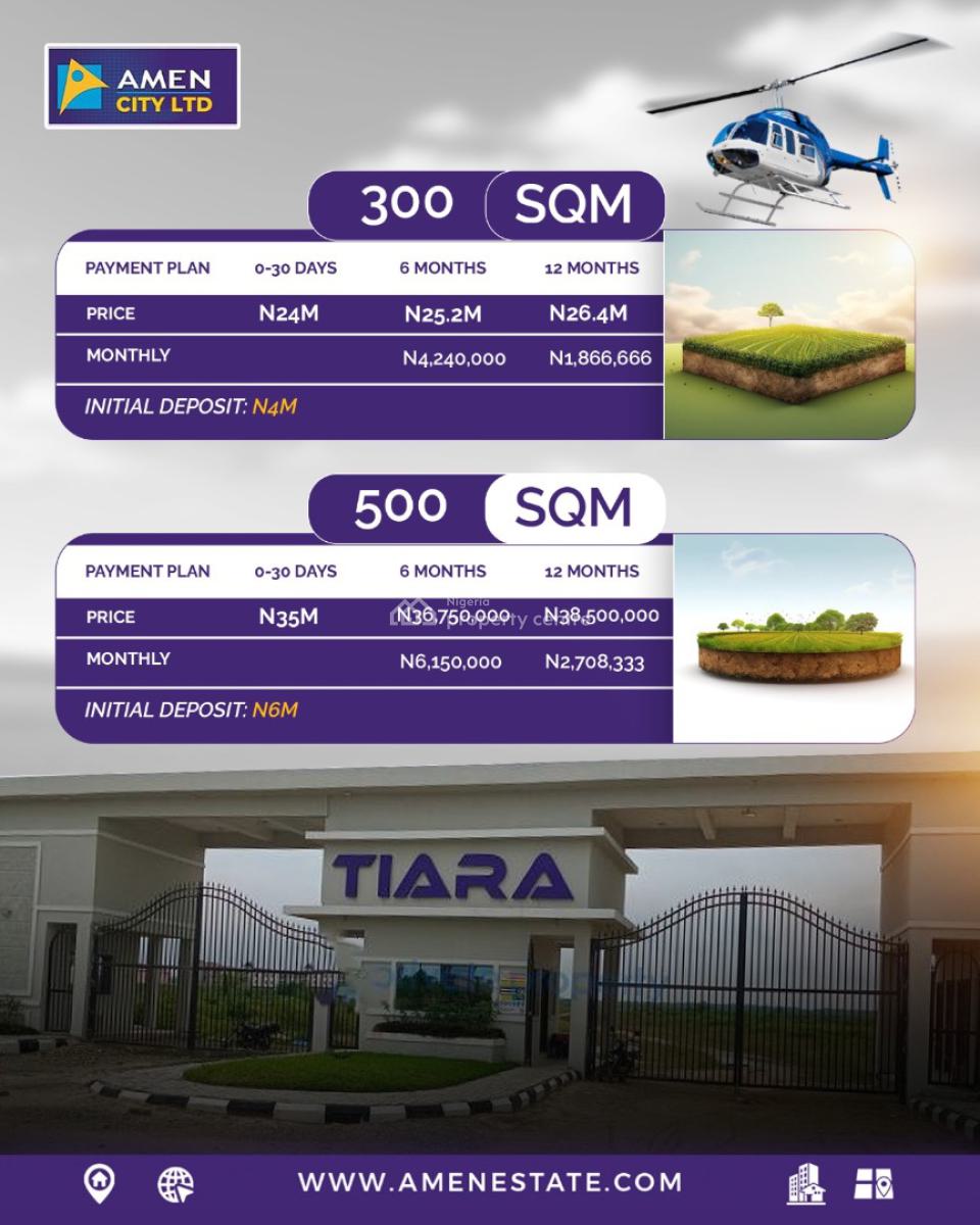 Buy and Build Land with C of O, Tiara By Amen City Ltd, Ibeju Lekki, Lagos, Residential Land for Sale