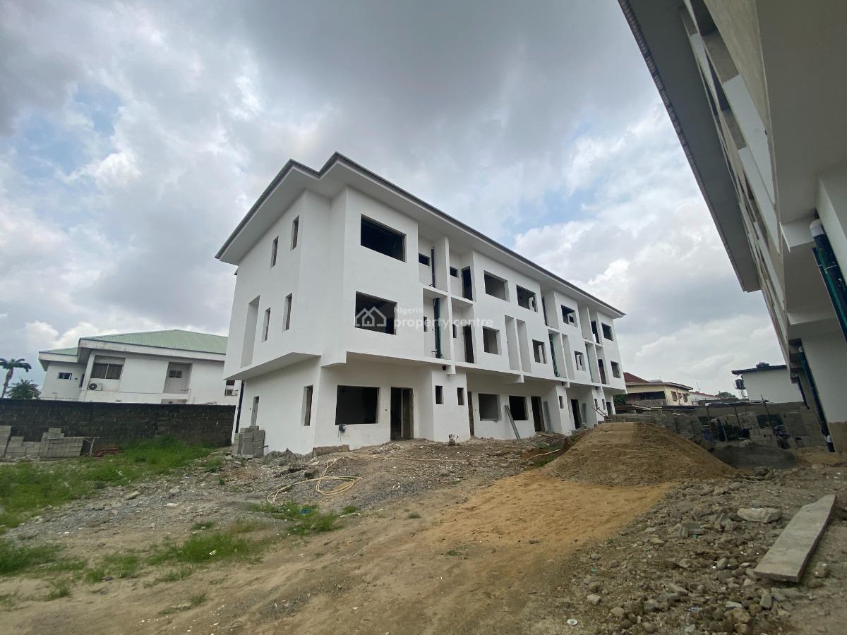 Newly Built 4 Bedroom Terrace House with 1 Room Boys Quarters, Awuse Estate, Opebi, Ikeja, Lagos, Terraced Duplex for Sale