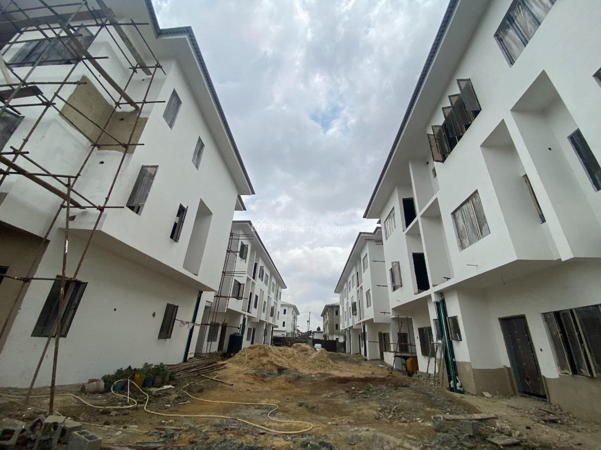Newly Built 4 Bedroom Terrace House with 1 Room Boys Quarters, Awuse Estate, Opebi, Ikeja, Lagos, Terraced Duplex for Sale