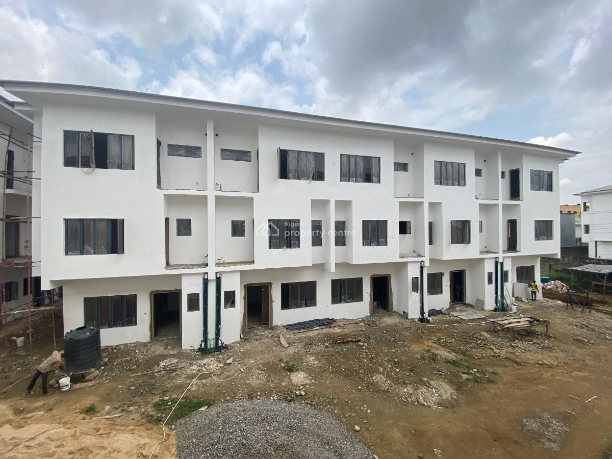 Newly Built 4 Bedroom Terrace House with 1 Room Boys Quarters, Awuse Estate, Opebi, Ikeja, Lagos, Terraced Duplex for Sale
