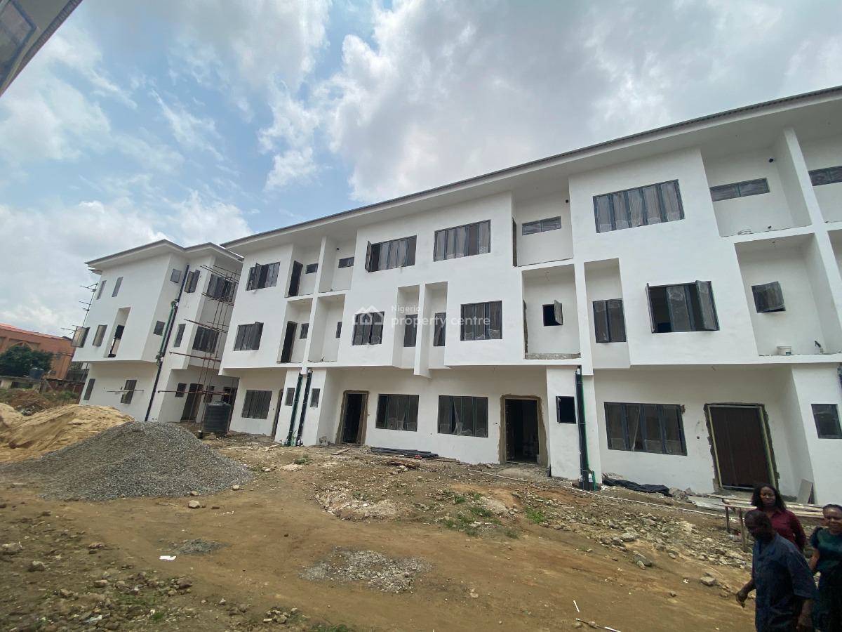 Newly Built 4 Bedroom Terrace House with 1 Room Boys Quarters, Awuse Estate, Opebi, Ikeja, Lagos, Terraced Duplex for Sale